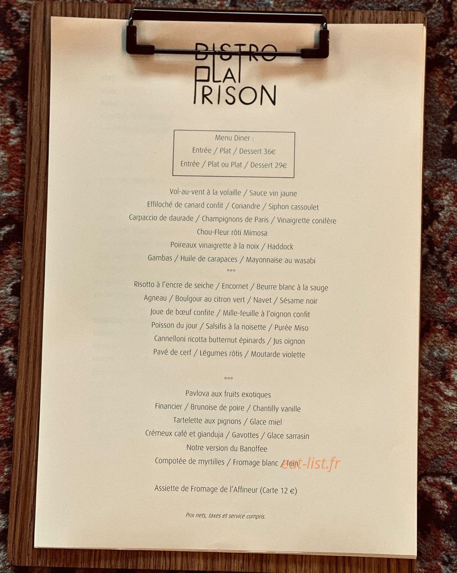La Prison — carte page 1
