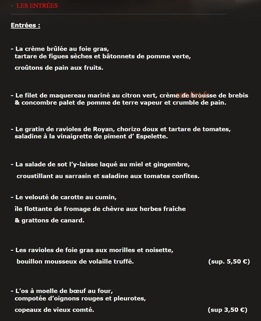 La Raffinerie — carte page 1