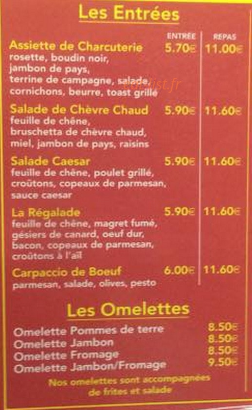 La Regalade — carte page 1
