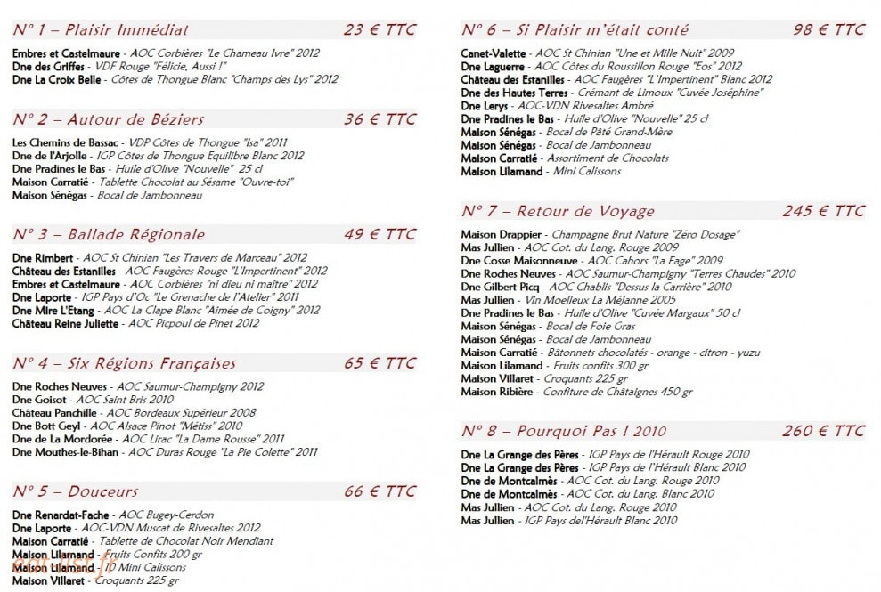 Le Chameau Ivre — carte page 1