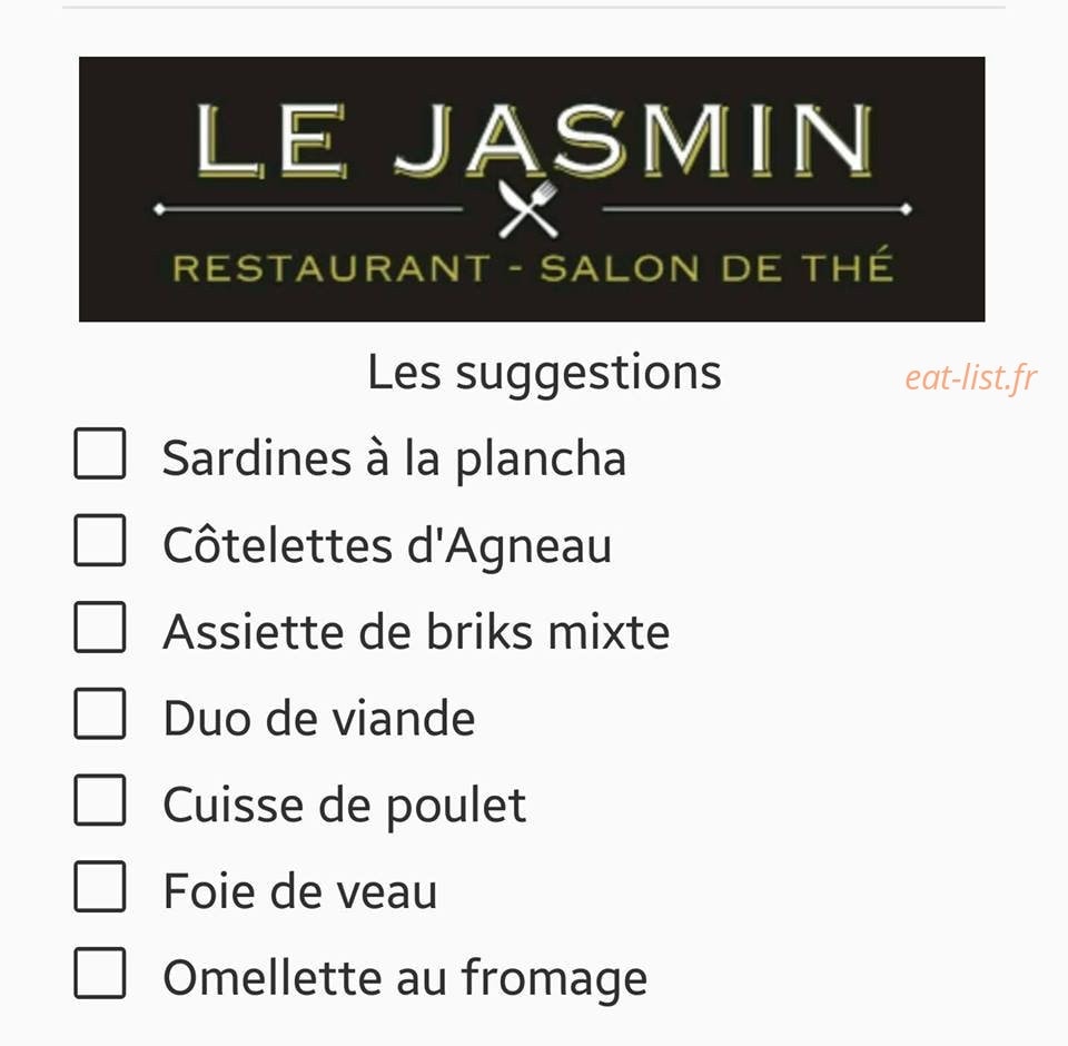 Le Jasmin — carte page 2