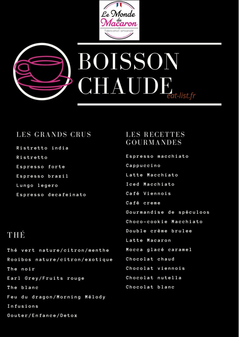 Le Monde du Macaron — carte page 3