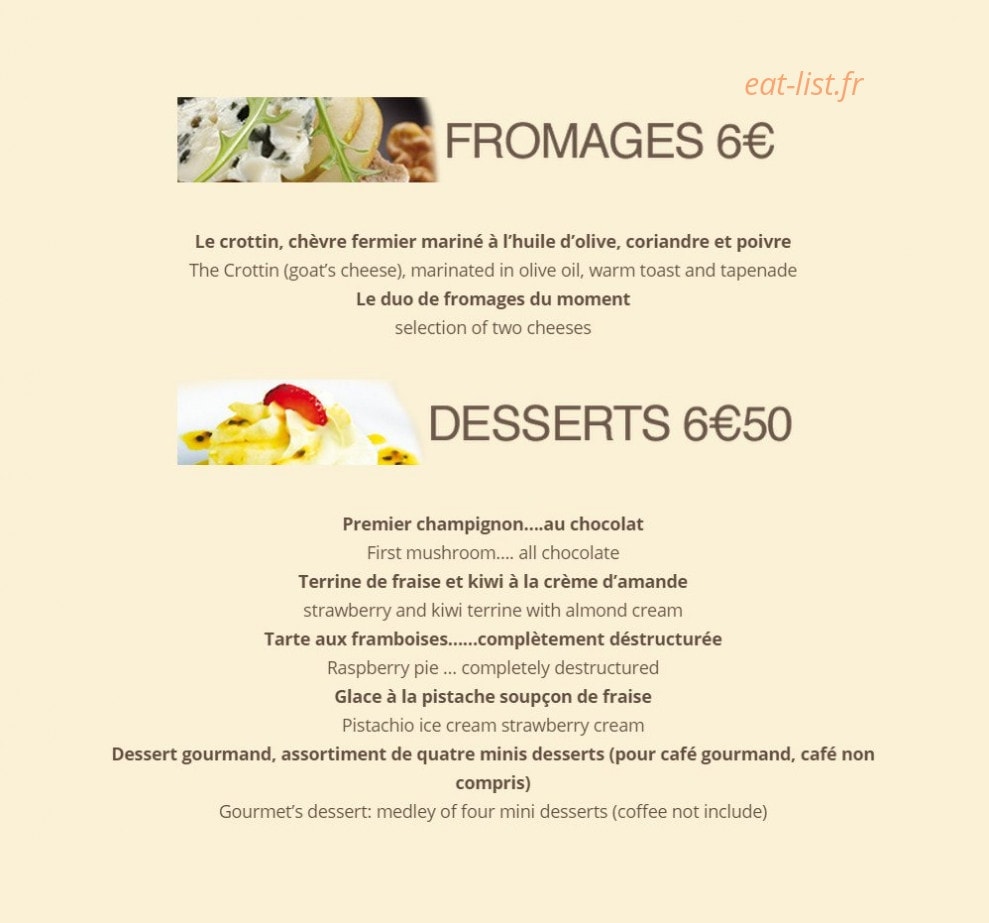 Le patio — carte page 2