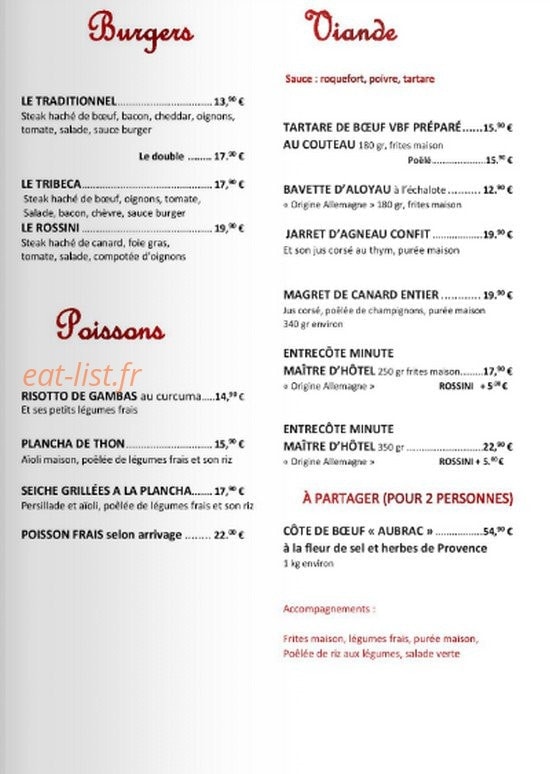 Le tribeca — carte page 3