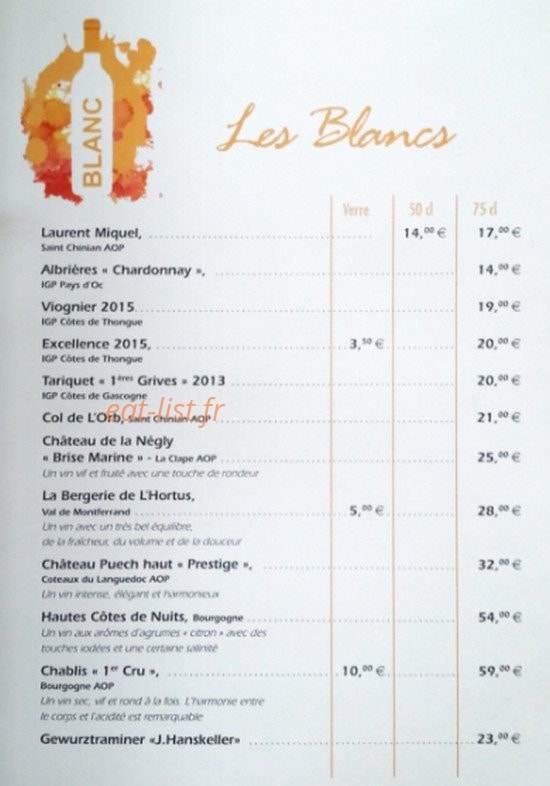 Le tribeca — carte page 6