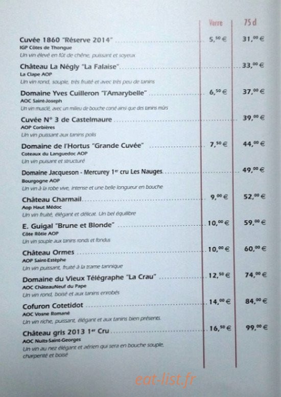 Le tribeca — carte page 9