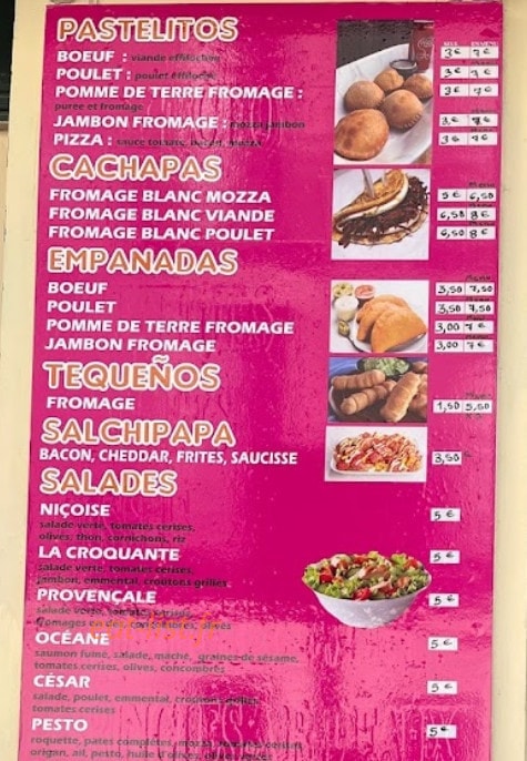 Ô Beignet Gourmand — carte page 1