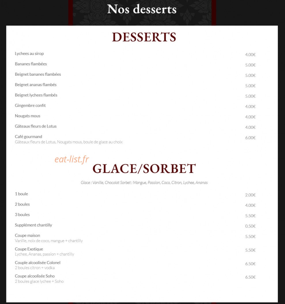 O Lao's — carte page 4