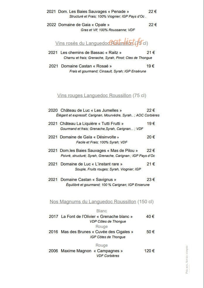 Ô petits Bontemps — carte page 6