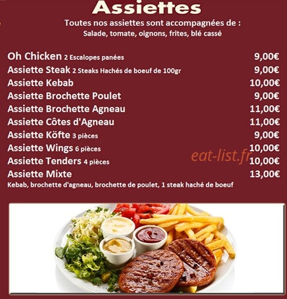 Oh Mon Resto — carte page 2