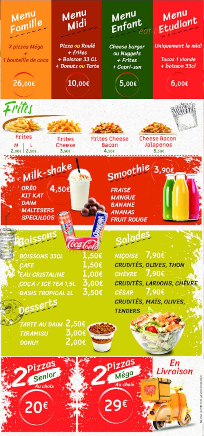 Pizza Rolls — carte page 6