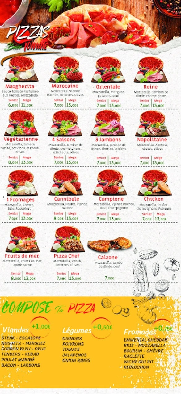 Pizza Rolls — carte page 2