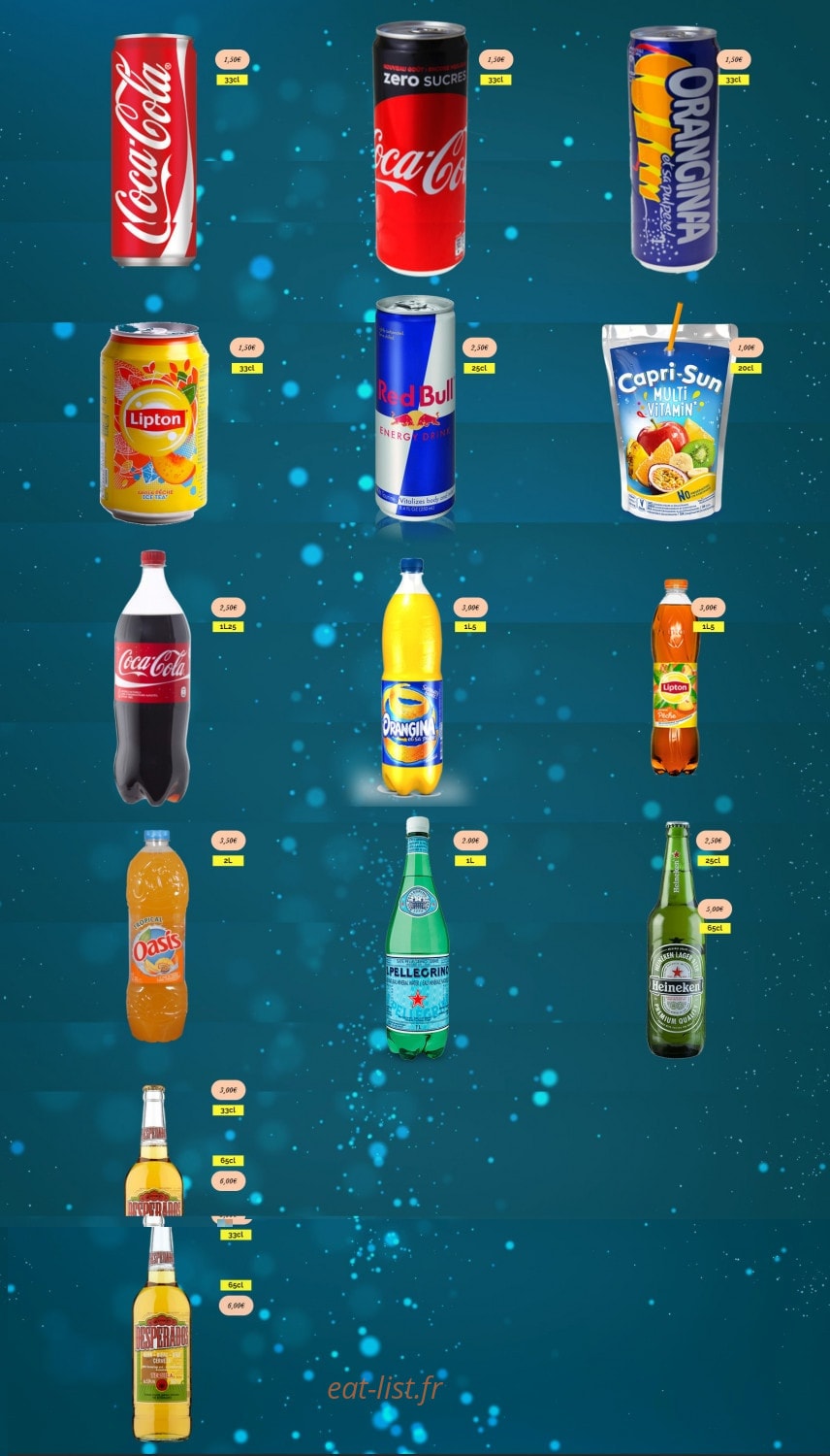 Pizzeria Sicilienne — carte page 9