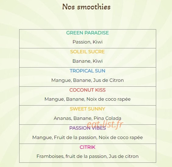Shake House — carte page 7
