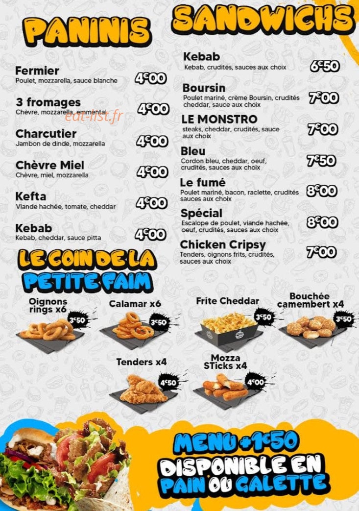 Square Food — carte page 2