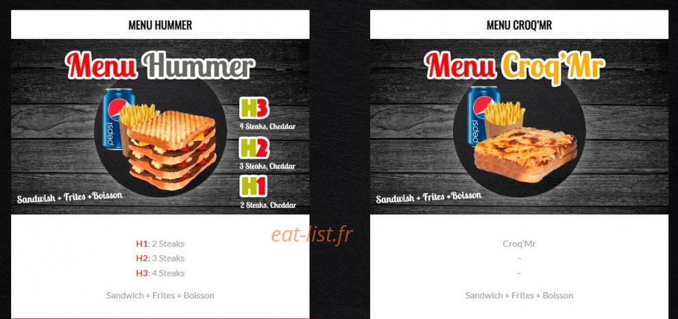 Tacos Drive — carte page 3