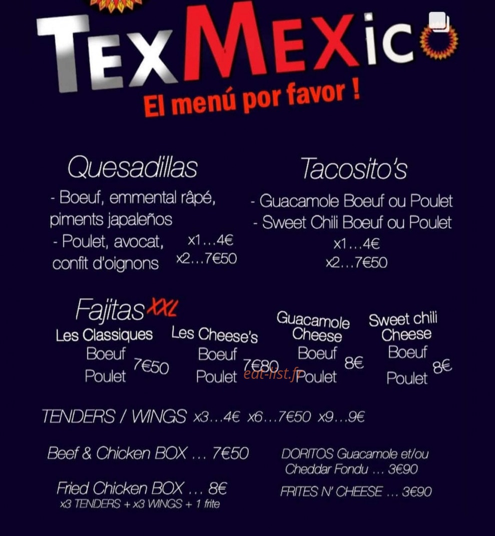 TexMexico — carte page 1