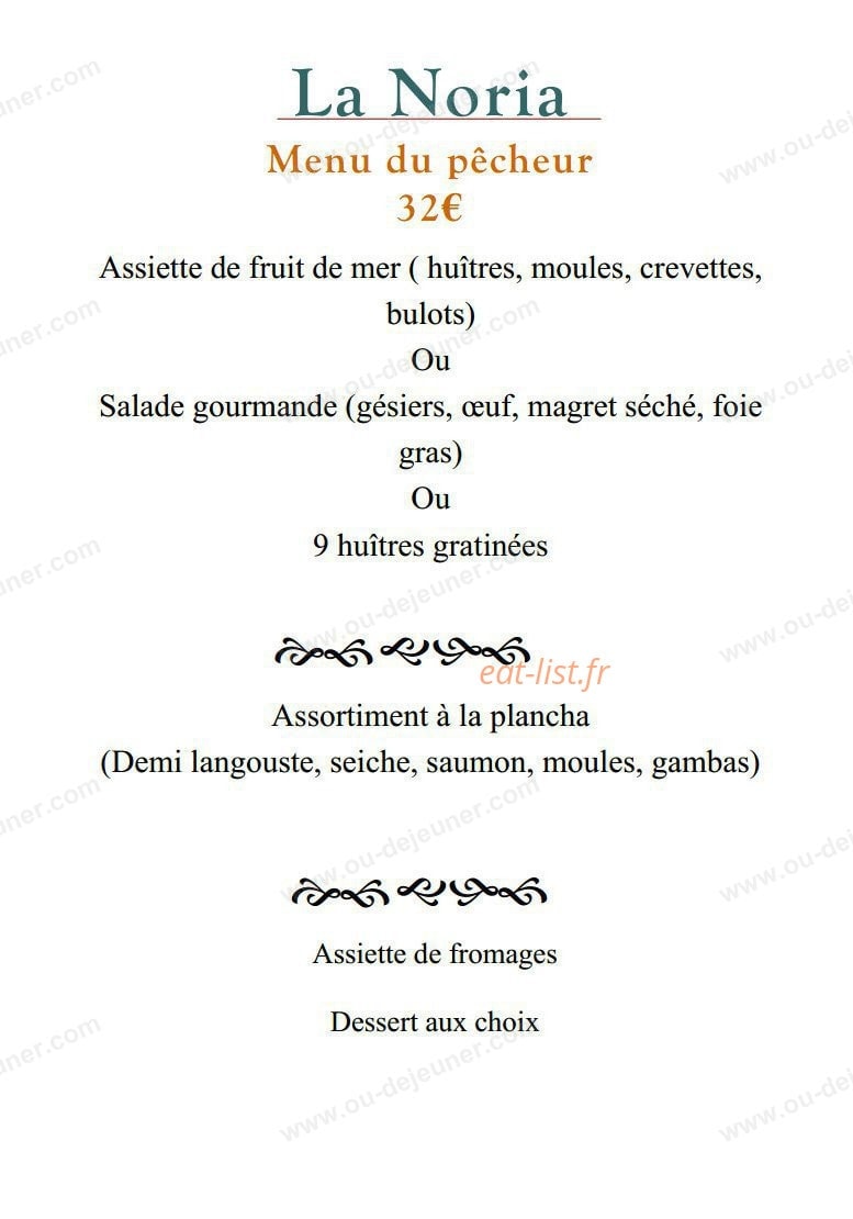 Restaurant La Noria — carte page 6