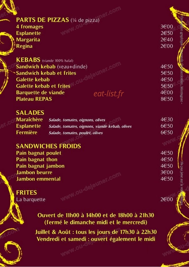 Esplanette — carte page 2
