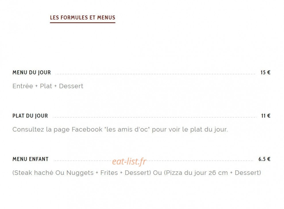 Les amis d'oc — carte page 2