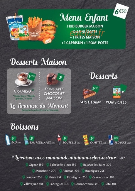 Pasta and burger house — carte page 5