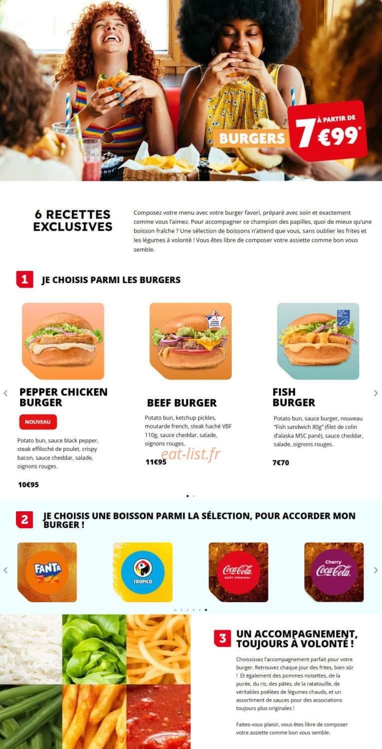 Restaurant Flunch — carte page 5