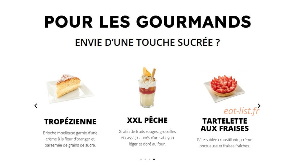Restaurant Flunch — carte page 3