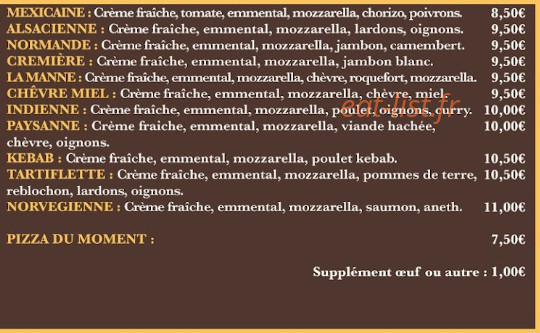 Boulangerie Galzin — carte page 2