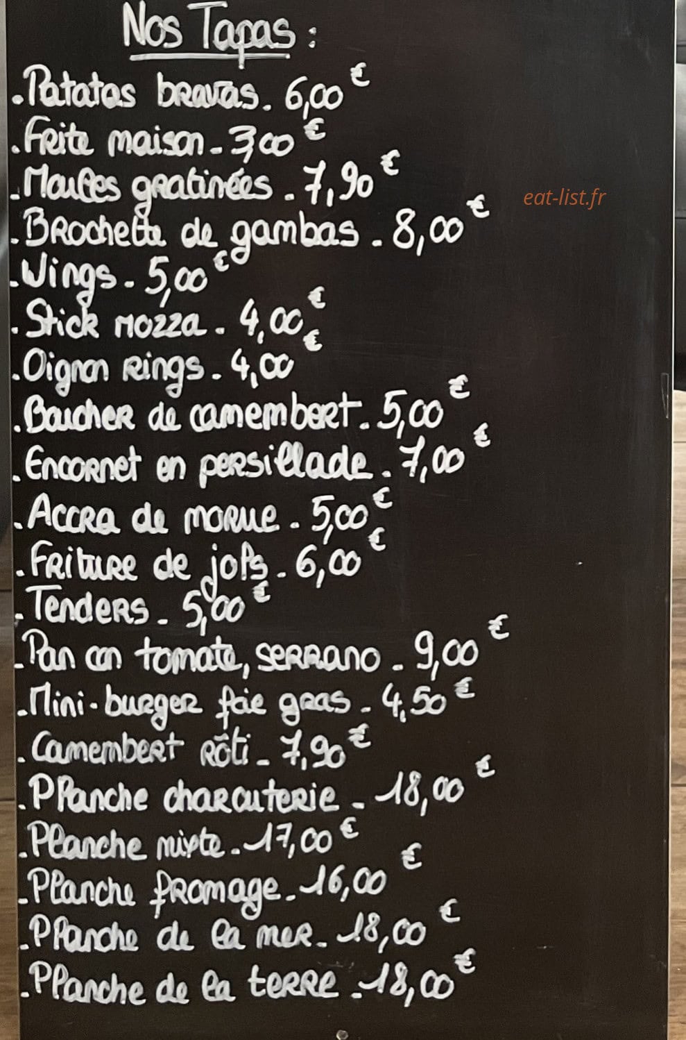 La Casa de Tapas — carte page 2