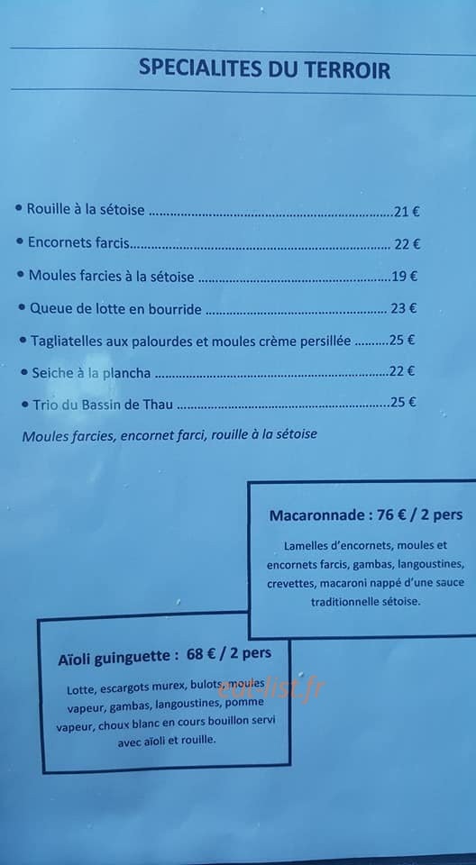 La Guinguette — carte page 4