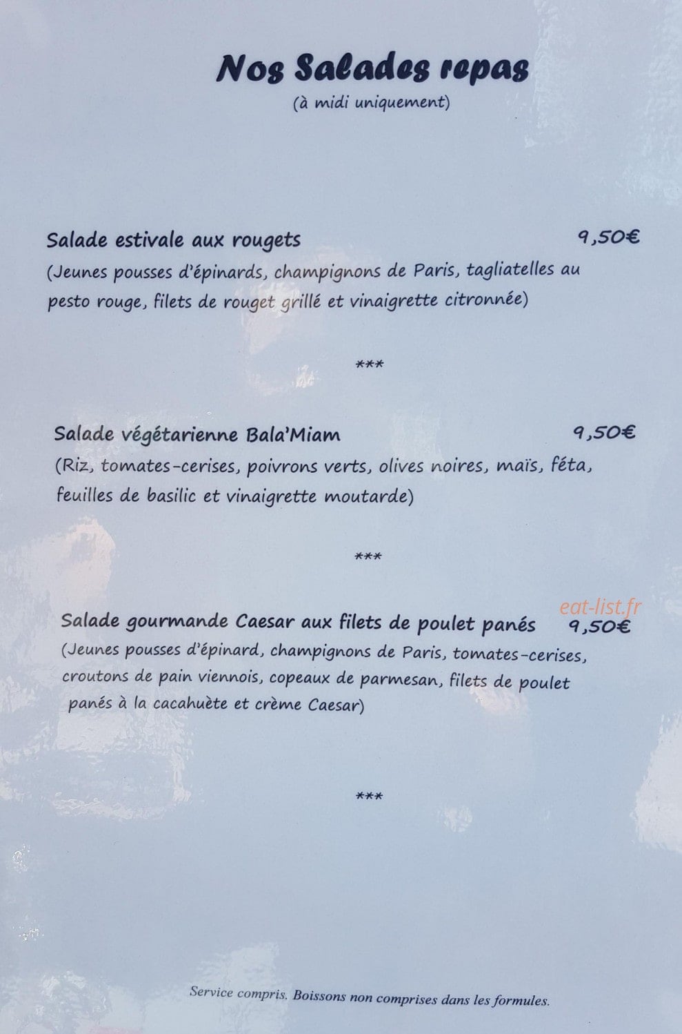 Le Bala'Miam — carte page 3