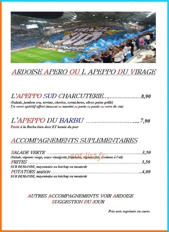 Le Virage Sud — carte page 1