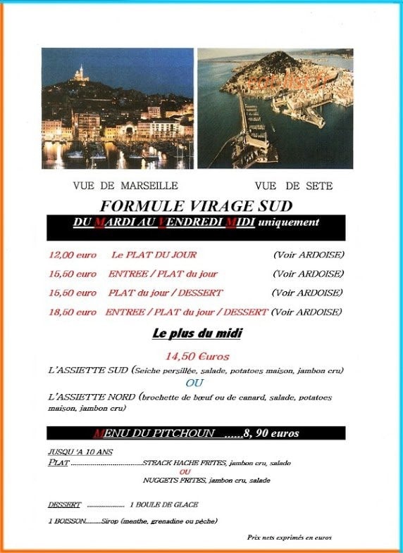 Le Virage Sud — carte page 2