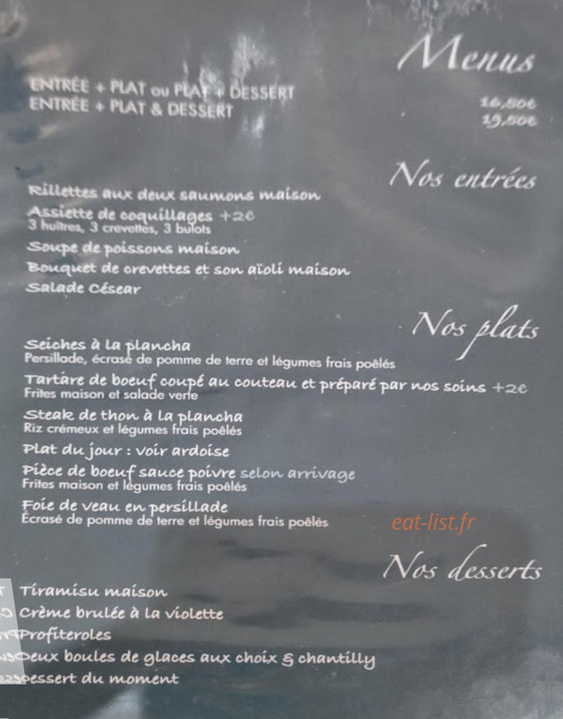 Les Voiles — carte page 1
