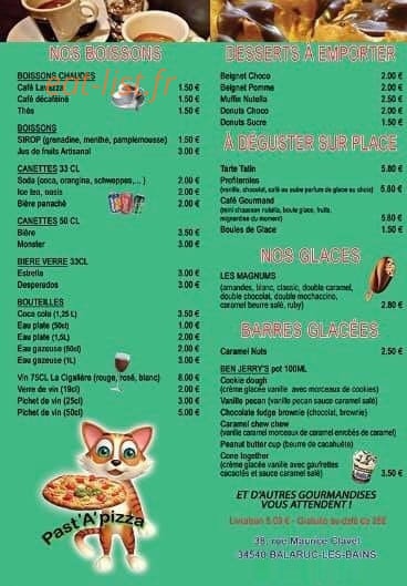 Past'a'pizza — carte page 4