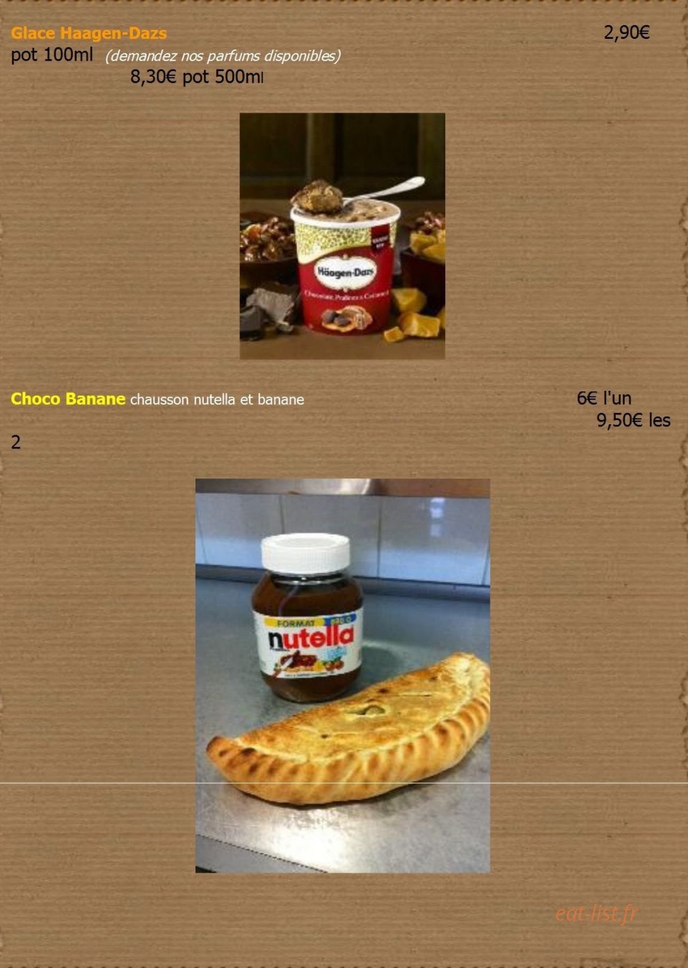 Pizza Drive — carte page 7