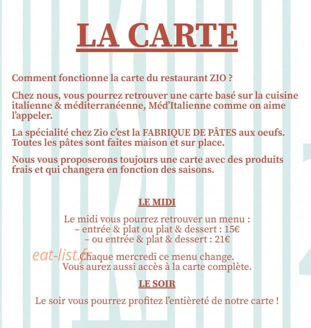 Zio — carte page 1