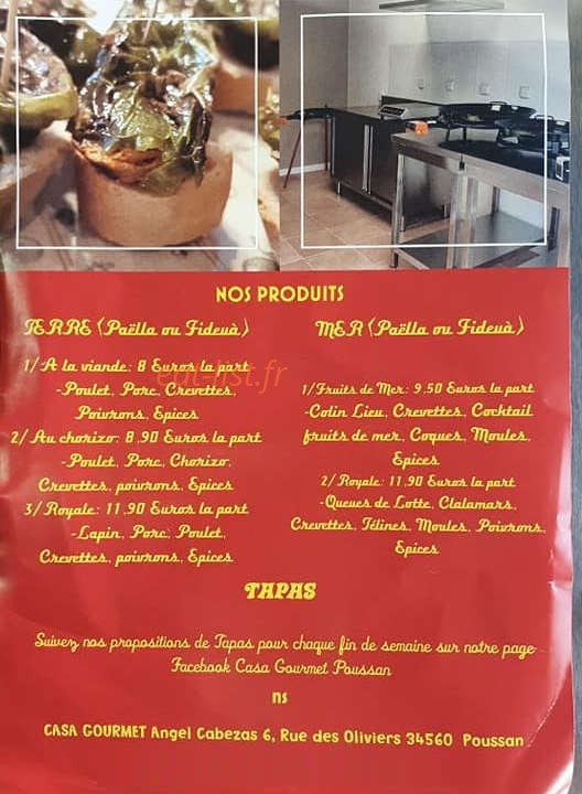 Casa Gourmet — carte page 2
