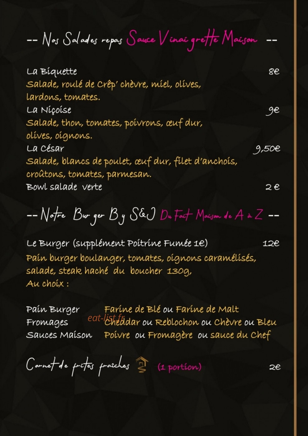 Crêp' à la Bonheur — carte page 3