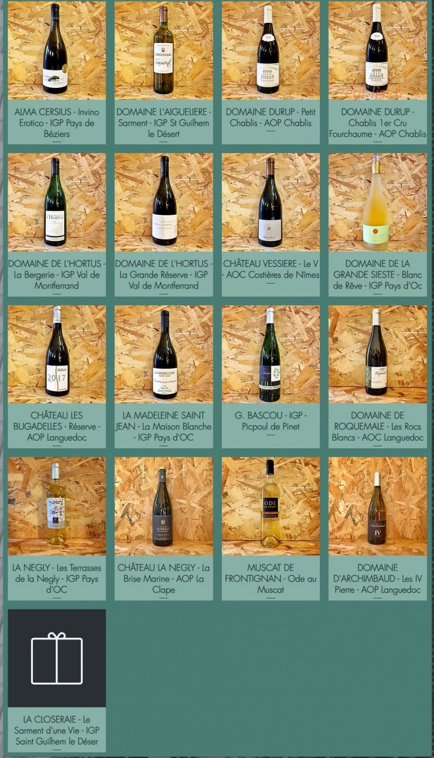 La Petite Cave — carte page 4