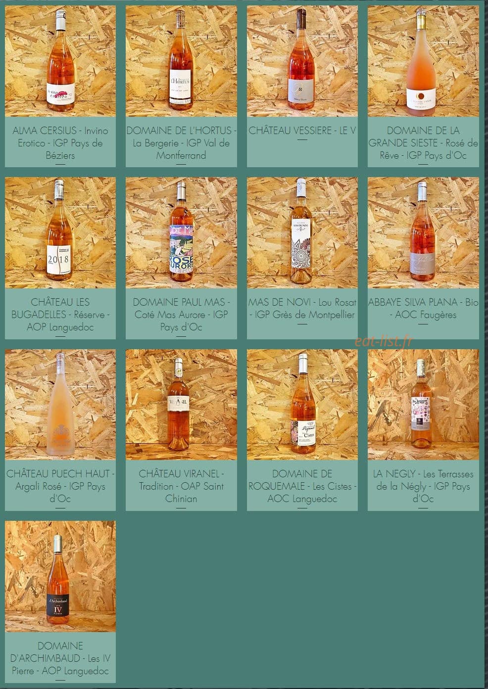 La Petite Cave — carte page 3