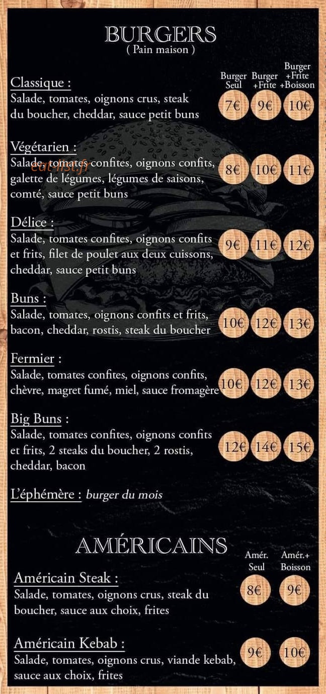 Au petit buns — carte page 1