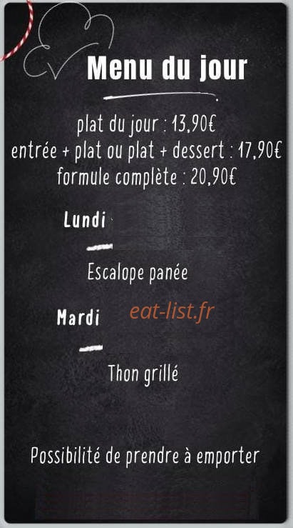 Esprit Gourmand — carte page 1