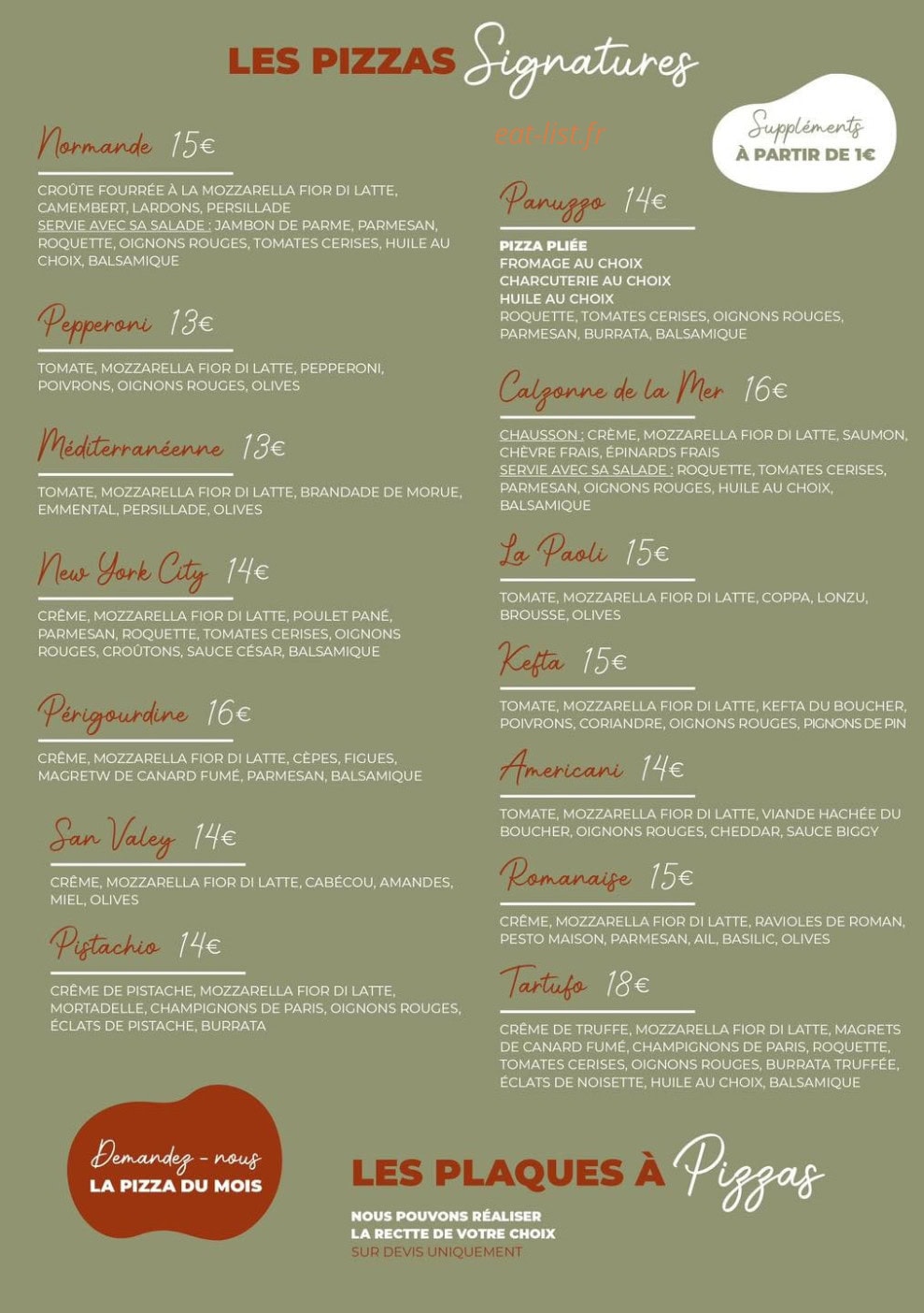La Piazzeta — carte page 3