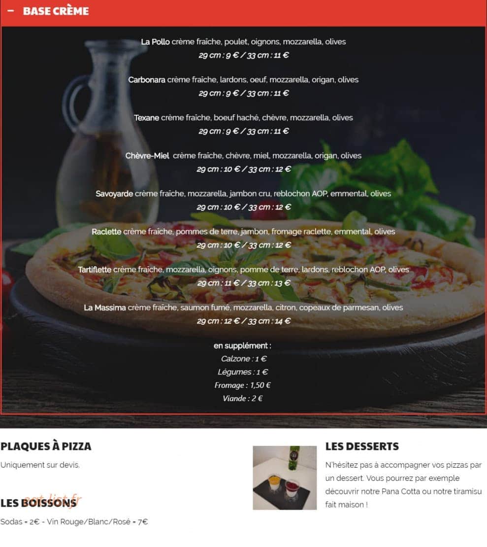 La casa della pizza — carte page 2