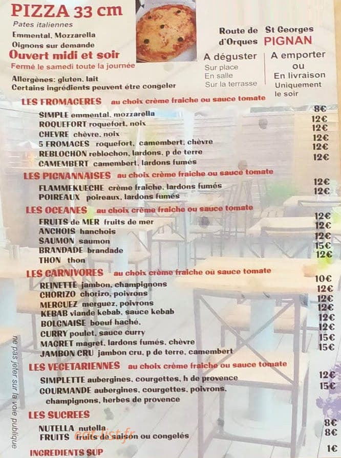 Le Toutycuit — carte page 1