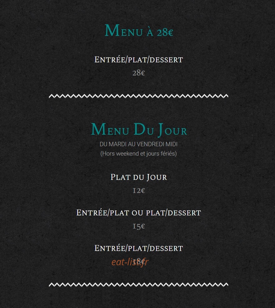 Les Sens Il & Elle — carte page 1