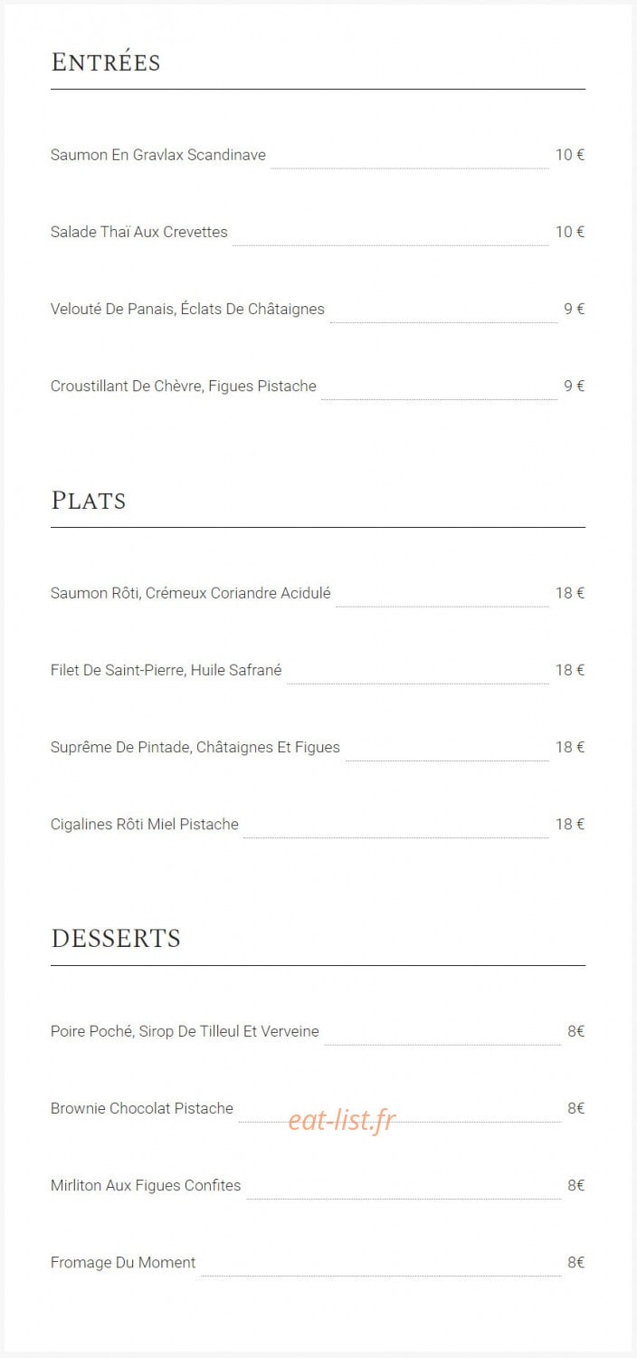 Les Sens Il & Elle — carte page 2