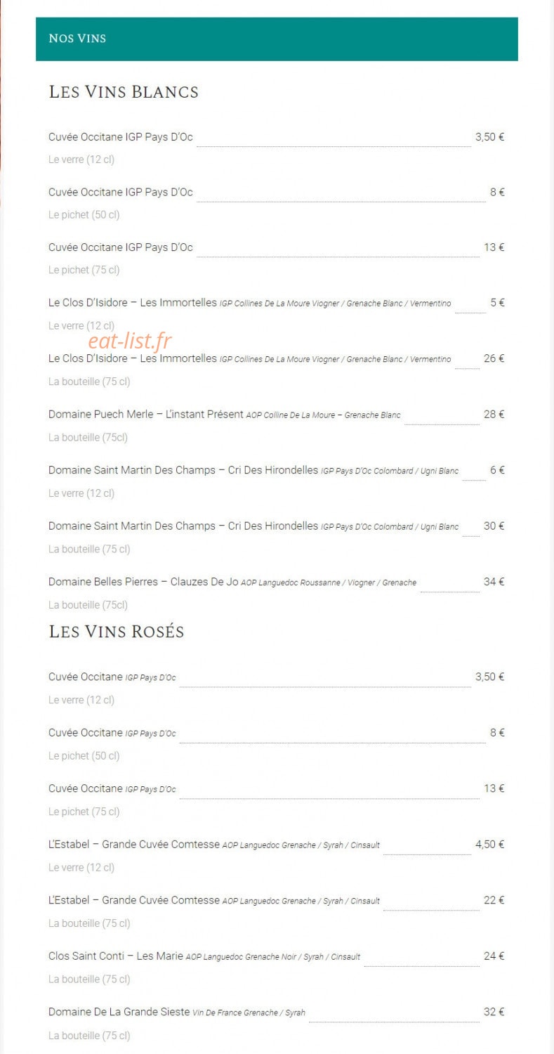 Les Sens Il & Elle — carte page 6