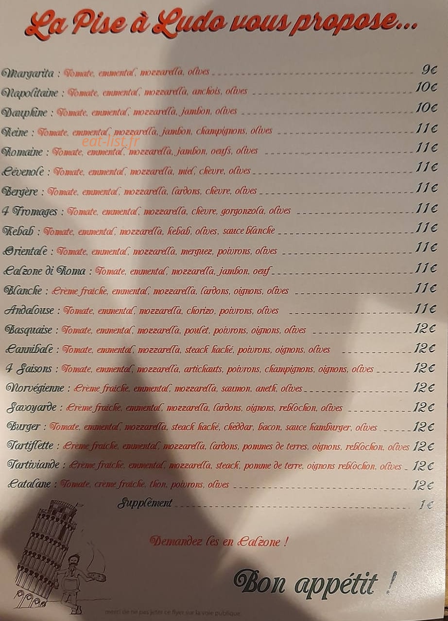 La Pise à Ludo — carte page 2